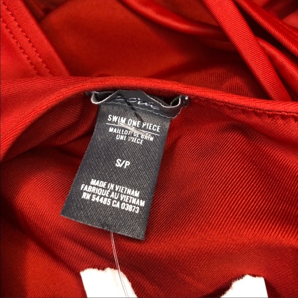 Aerie Deep Orange Backless One-Piece Swimsuit - Picture 5 of 6